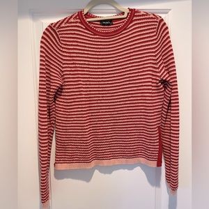 Max & Co. Red/pink striped sweater with side slits